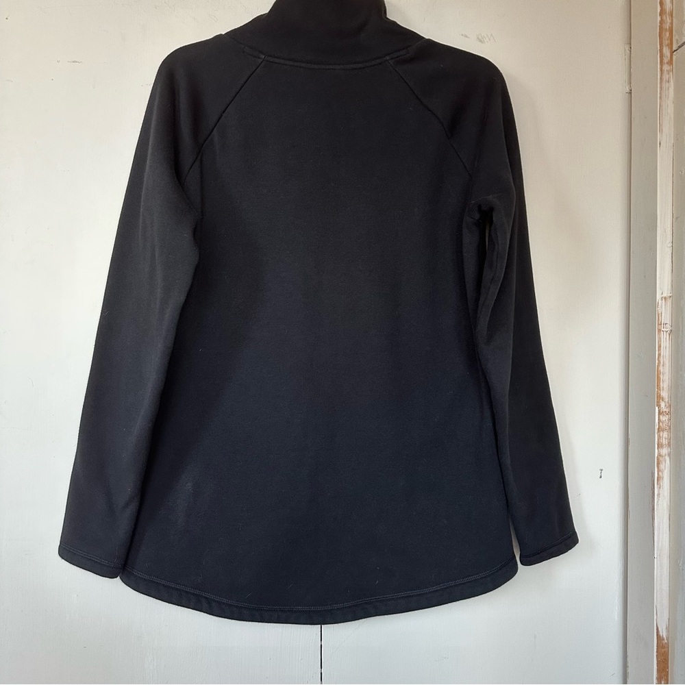 Athleta Black Cozy Karma Asymmetrical Pullover - Picture 3 of 13